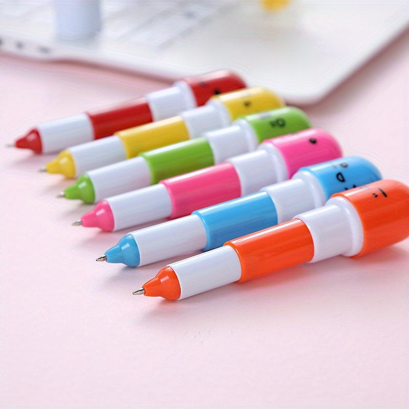 Set of 6 Cartoon-Themed Gel Pens That Can Expand, Ideal for Use As Rewards in Classrooms Or As Gifts for Friends.