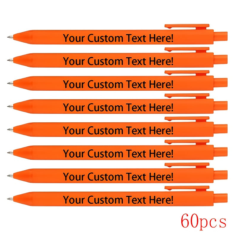 60pcs/set of customized inspirational macaron ballpoint pens, black ink cartridge, can be used as back-to-school season, Christmas and various holiday party gifts, company slogan customization, Corporate Giveaways, Inspirational Presents, Stylish