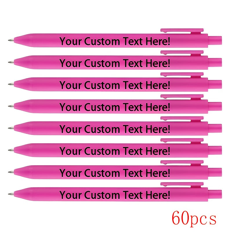 60pcs/set of customized inspirational macaron ballpoint pens, black ink cartridge, can be used as back-to-school season, Christmas and various holiday party gifts, company slogan customization, Corporate Giveaways, Inspirational Presents, Stylish