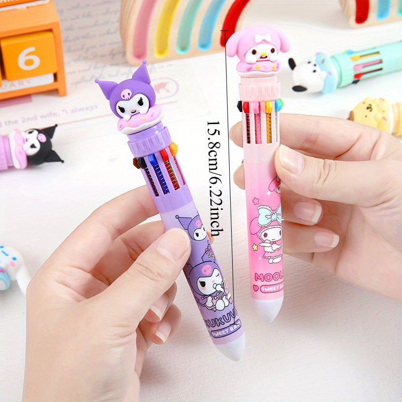 Sanrio Collection Multicolor Pens 6pcs