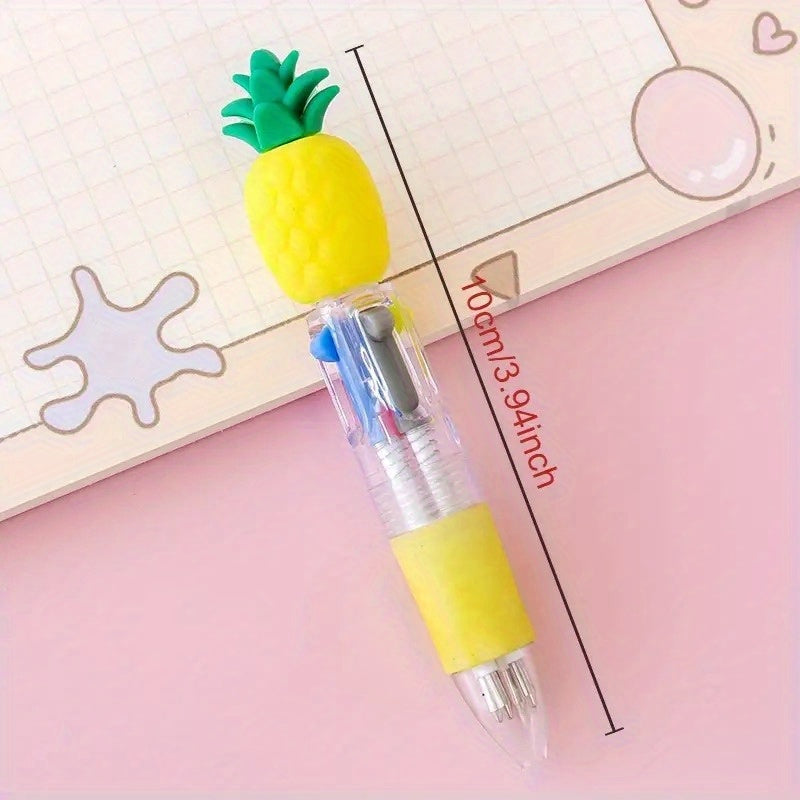 20 Cute Retractable Ballpoint Pens, Ergonomic Round Body, Mid-Point, PVC Material, Stick Structure, Various Cute Designs, Retractable Closed Type, Mid-Point Type, Ergonomic Features, Stick Structure Type, Plastic Material, for School And Office Supplies
