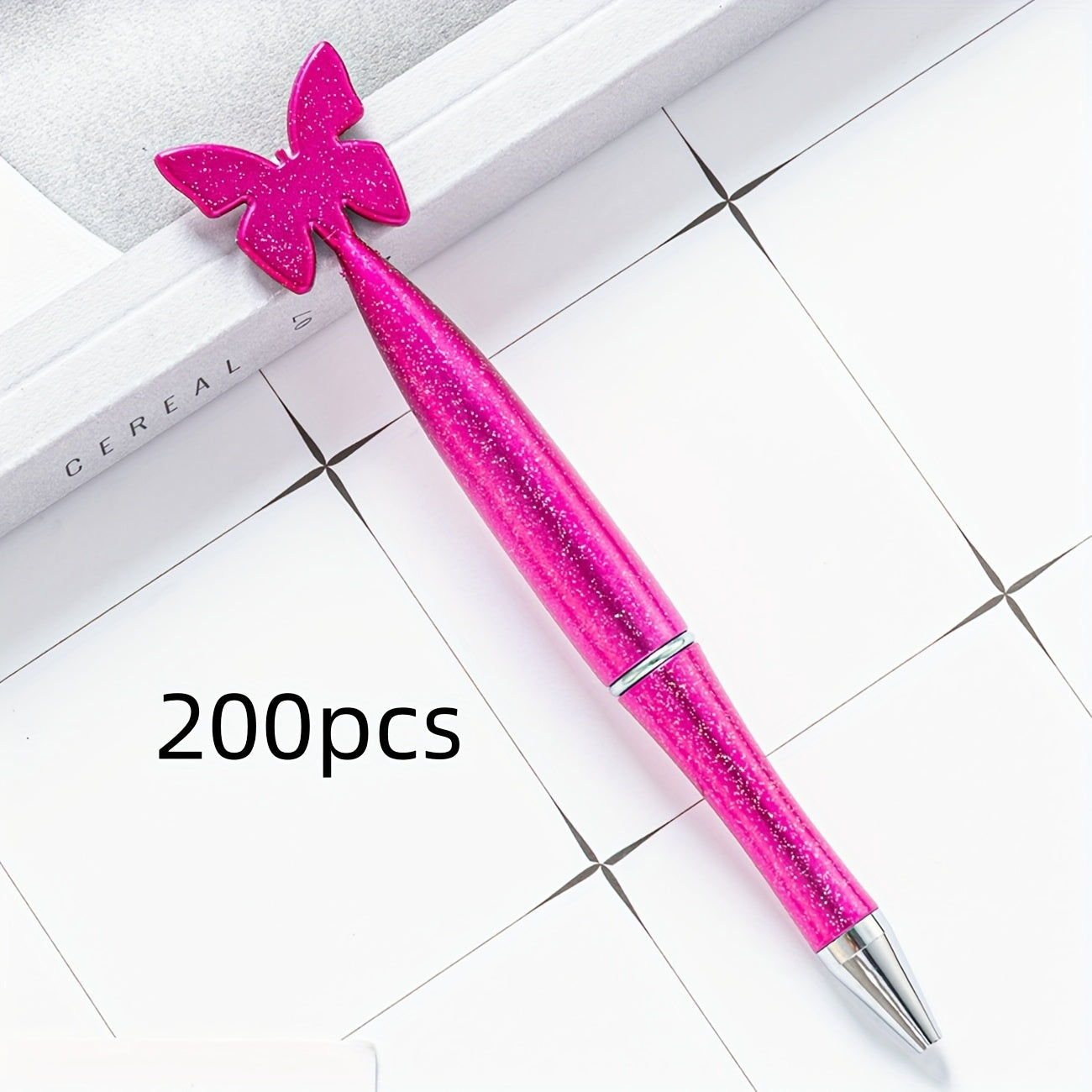 Free Custom Logo 100pcs/200pcs/300pcs Plastic Cartoon Rotating Butterfly Pens Gift Promotional Pens with Printable Logo