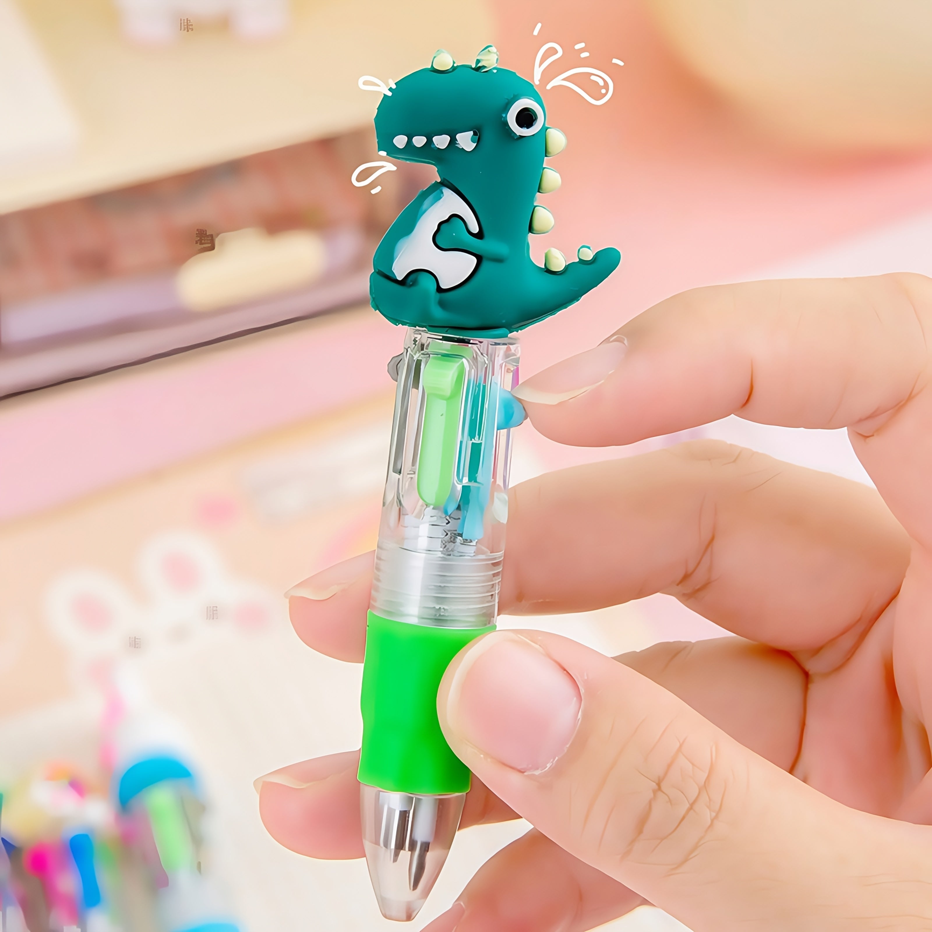 27 Colorful Ballpoint Pens, Creative Four-Color Pens, Cute Stationery Set, Adorable School Supplies, Retractable Fountain Pens, Student Signature Pens, Suitable for Classroom Reward Gifts And Office Use, Back-To-School Supplies, Party And Birthday Gifts.