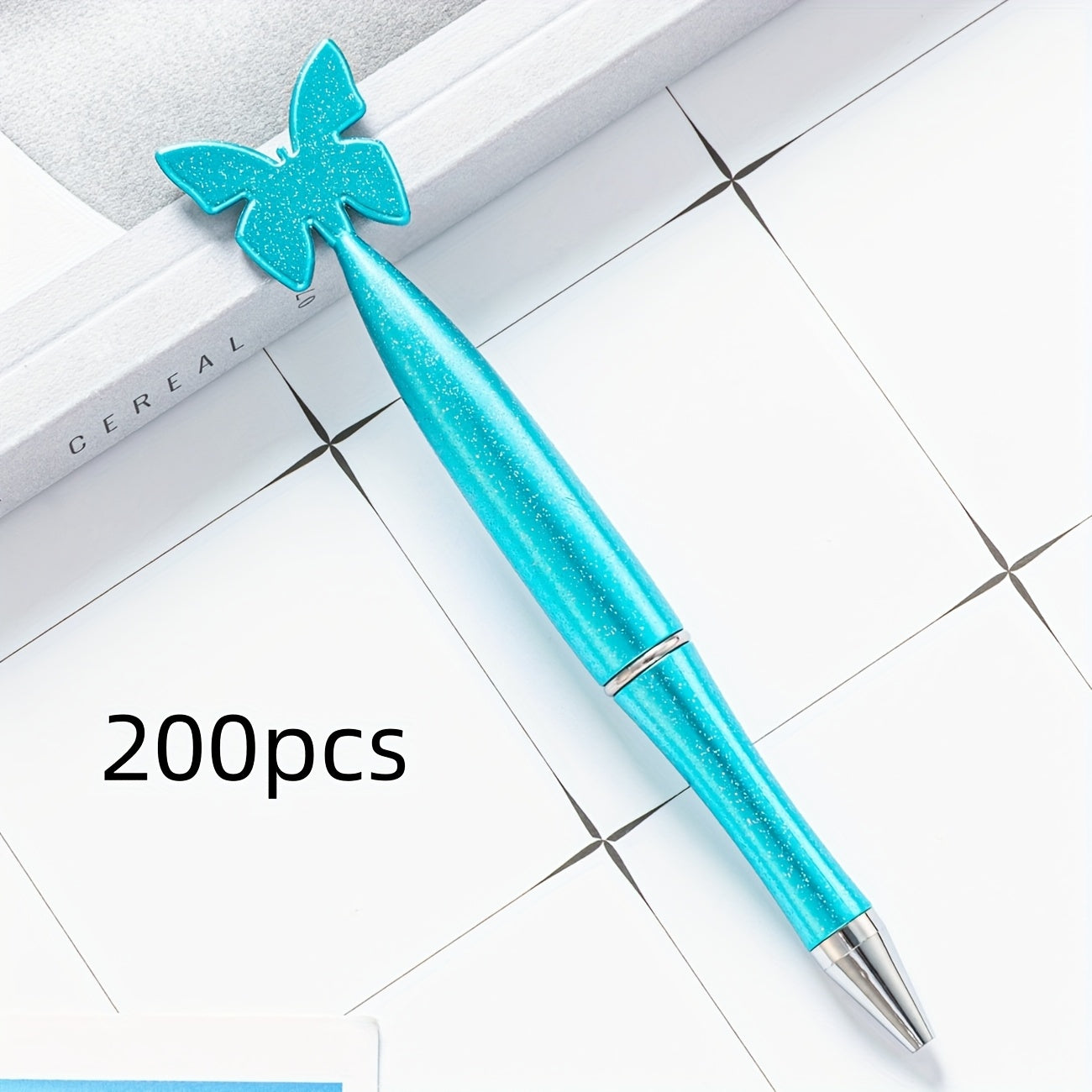 Free Custom Logo 100pcs/200pcs/300pcs Plastic Cartoon Rotating Butterfly Pens Gift Promotional Pens with Printable Logo