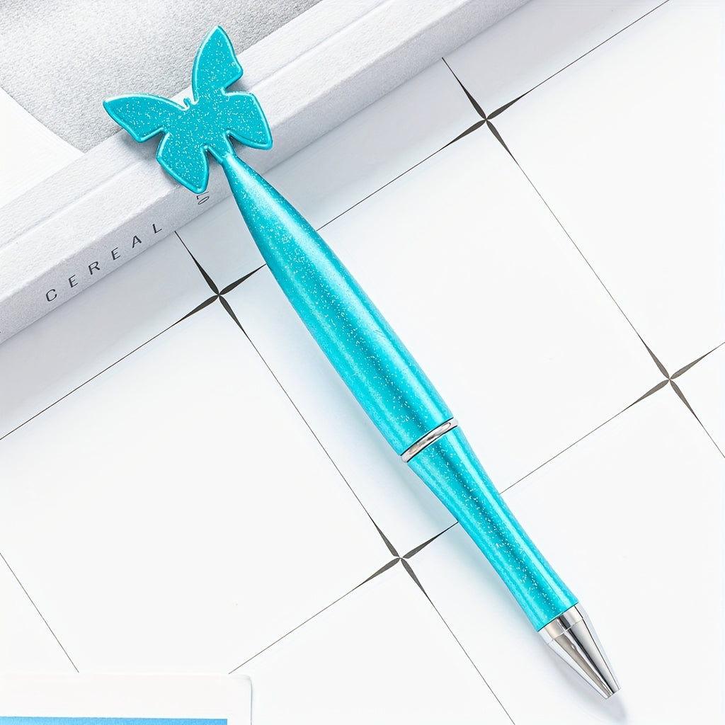 Free Custom Logo 100pcs/200pcs/300pcs Plastic Cartoon Rotating Butterfly Pens Gift Promotional Pens with Printable Logo