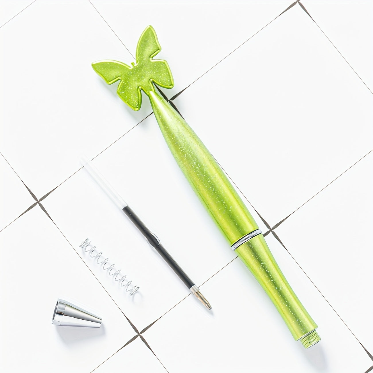 Free Custom Logo 100pcs/200pcs/300pcs Plastic Cartoon Rotating Butterfly Pens Gift Promotional Pens with Printable Logo