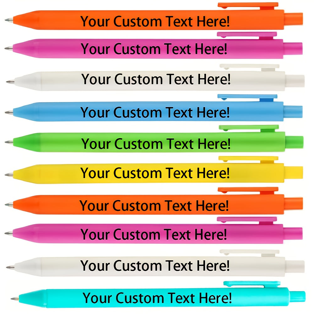 60pcs/set of customized inspirational macaron ballpoint pens, black ink cartridge, can be used as back-to-school season, Christmas and various holiday party gifts, company slogan customization, Corporate Giveaways, Inspirational Presents, Stylish