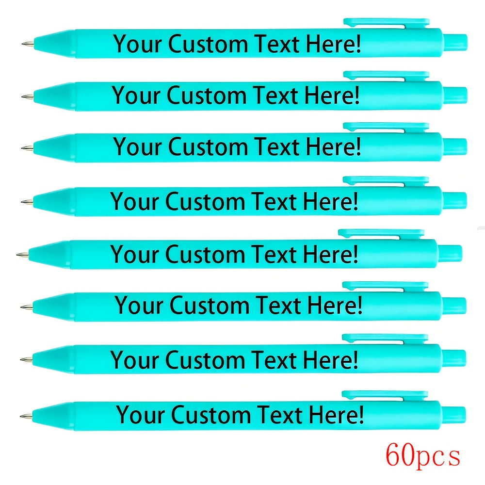 60pcs/set of customized inspirational macaron ballpoint pens, black ink cartridge, can be used as back-to-school season, Christmas and various holiday party gifts, company slogan customization, Corporate Giveaways, Inspirational Presents, Stylish