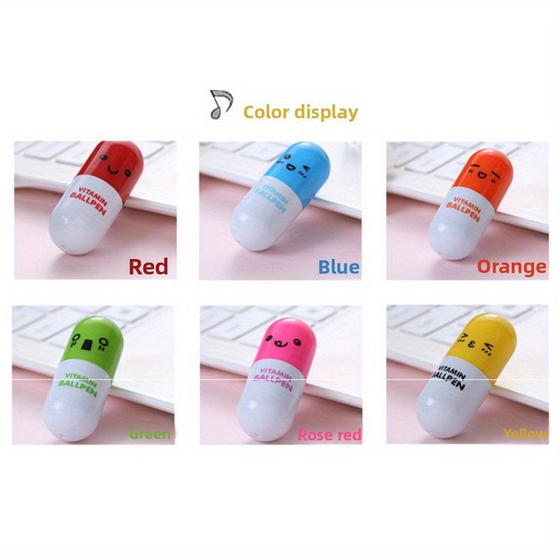 Set of 6 Cartoon-Themed Gel Pens That Can Expand, Ideal for Use As Rewards in Classrooms Or As Gifts for Friends.