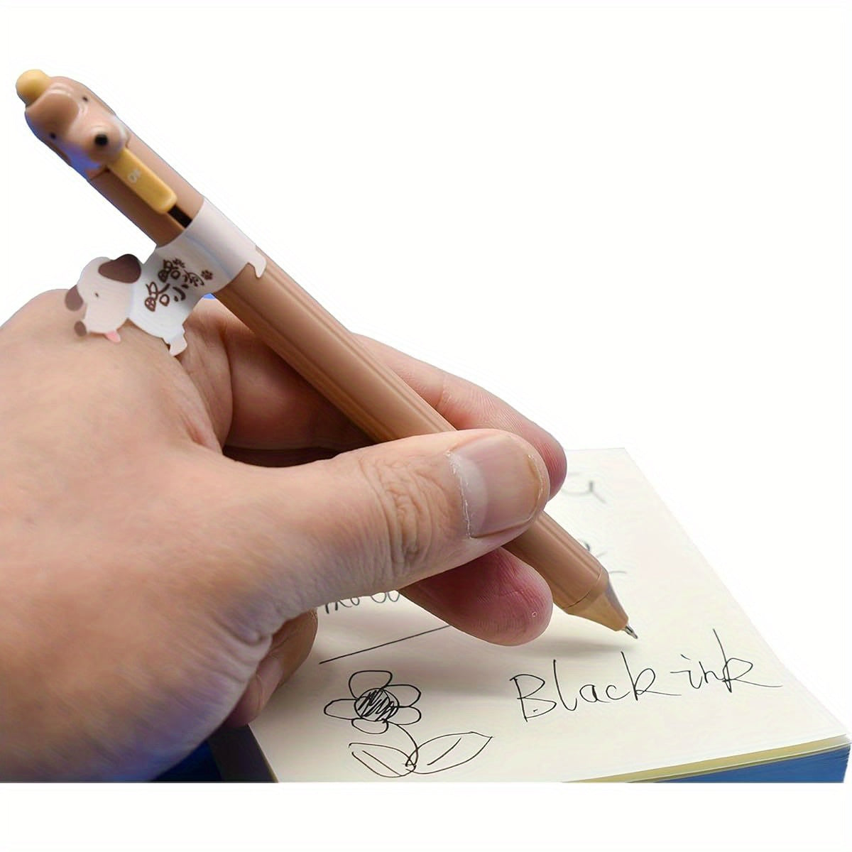12pcs Cute Dog Rollerball Gel Pen Novelty Retractable Animal Pens Cartoon Tongue Out Puppy Quick Drying Black Ink for School Party Office, Cute Pens Bulk, Pens, Cute Gel Pens, Notetaking Pens, School Supplies, Fun Design, Whimsical Writing Tools, Smooth