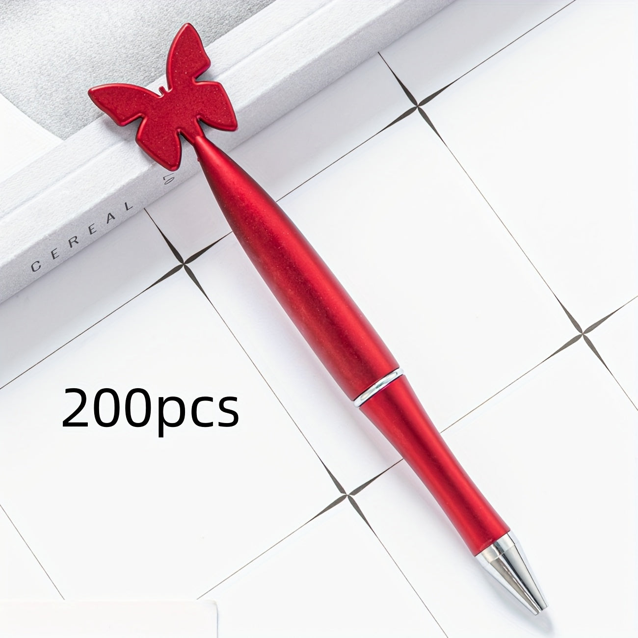 Free Custom Logo 100pcs/200pcs/300pcs Plastic Cartoon Rotating Butterfly Pens Gift Promotional Pens with Printable Logo