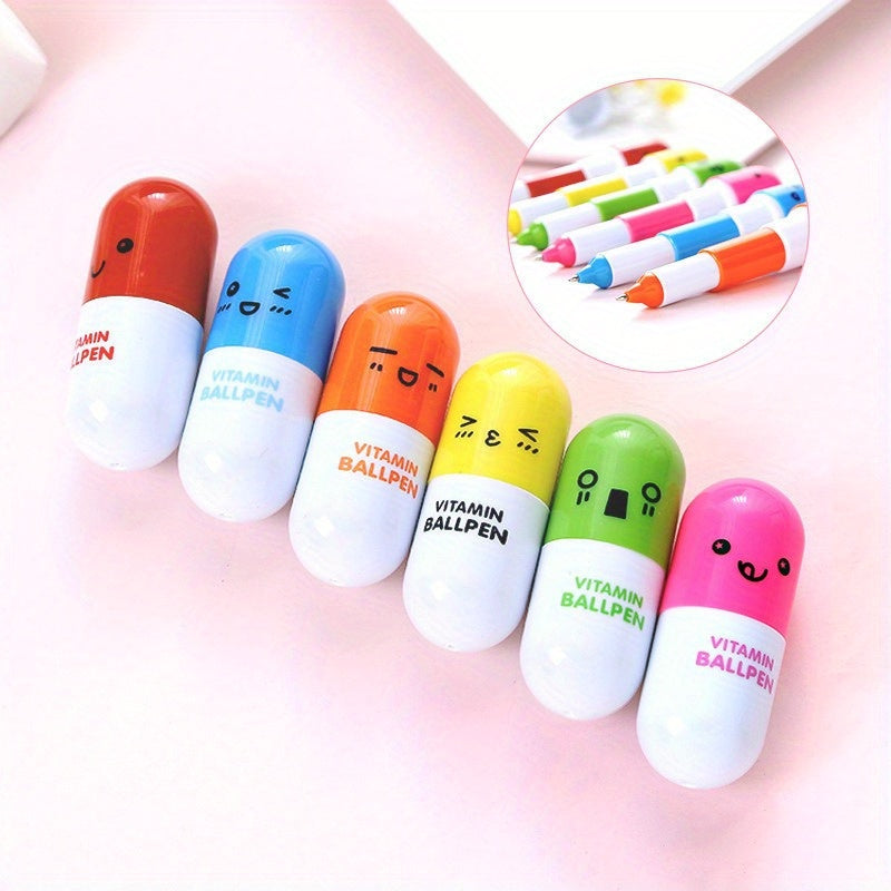 Set of 6 Cartoon-Themed Gel Pens That Can Expand, Ideal for Use As Rewards in Classrooms Or As Gifts for Friends.